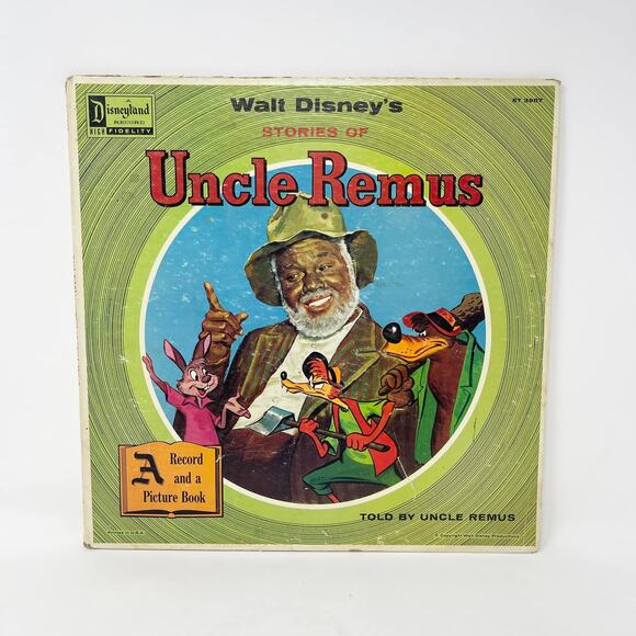 Vintage Walt Disney Uncle Remus Vinyl Record ST-3907 & Story Book UNTESTED - Picture 1 of 6